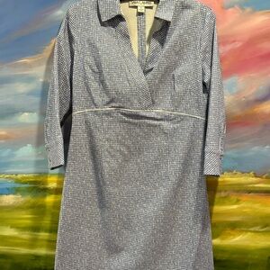 Sara Campbell Blue Long Sleeve Dress